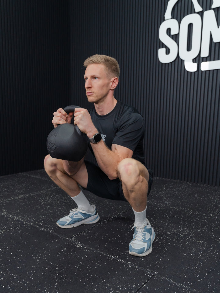 Black competition kettlebell SQMIZE® BCK8, 8 kg