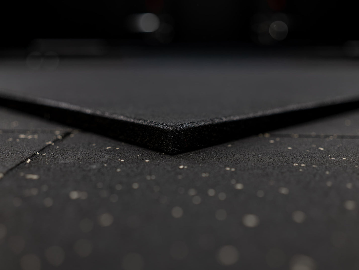 Gym Rubber Mat SQMIZE® GRMB100-25, 25 mm – volledig zwart