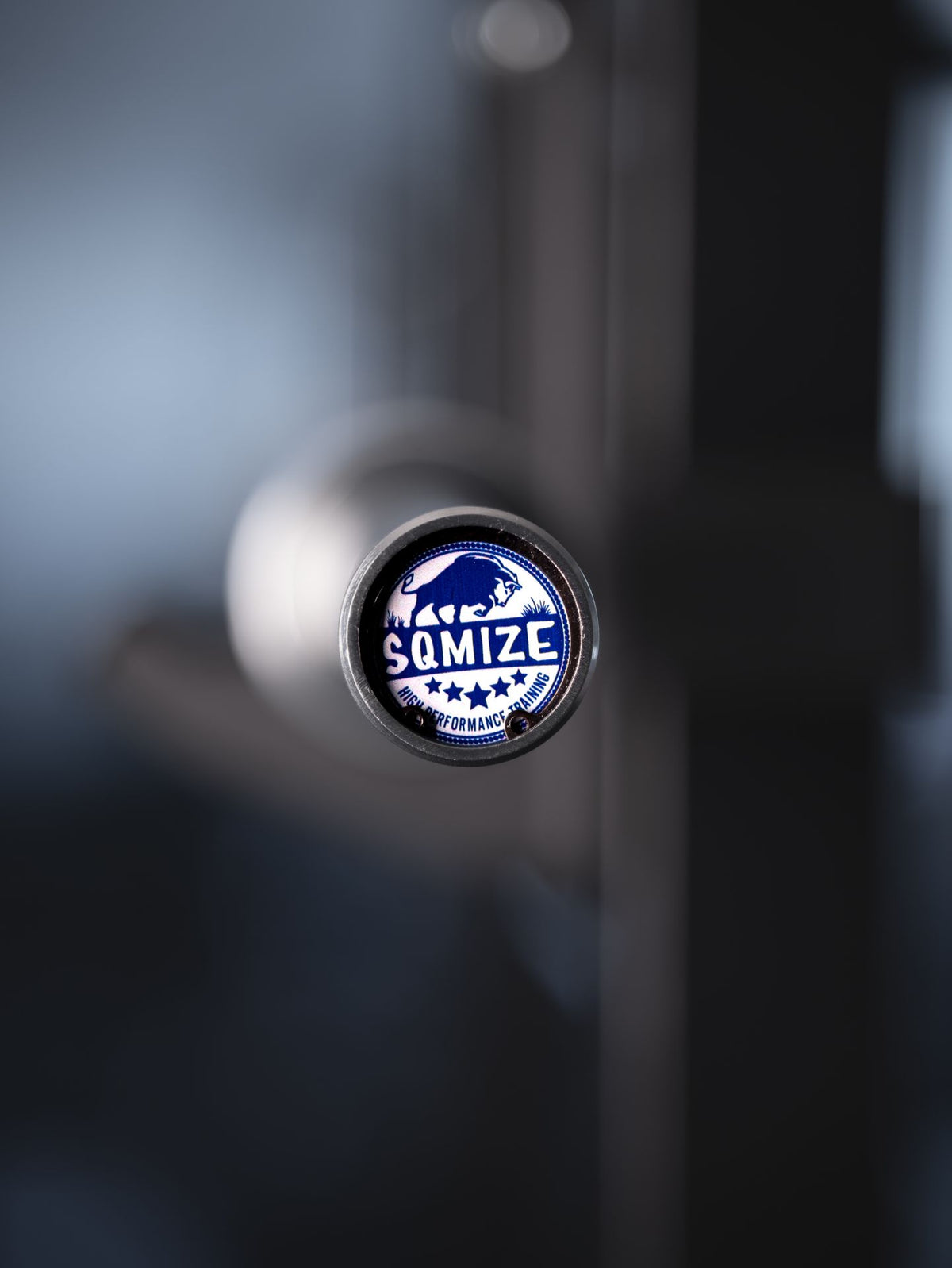 Rackable short barbell 180 cm SQMIZE® Elite Club OB70C Black Hard Chrome