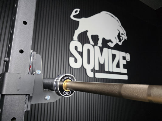 SQMIZE PREMIUM BISON OB86CRm-DG FX SILVER Cerakote barbell (20kg)