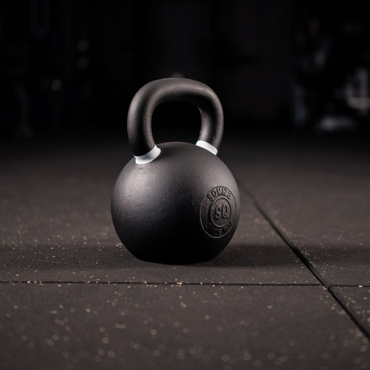 Black Kettlebell SQMIZE® BFK40 met Kleurcode Wit - 40 kg - SQMIZE Nederland