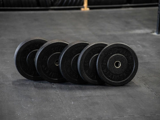 High-Tempered Bumper Plate Met Barbell SQMIZE® CRBS30 Starterset, 50 kg - SQMIZE Nederland