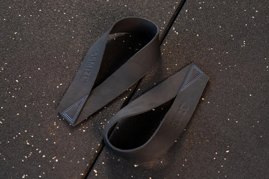 Olympic Lifting Straps SQMIZE® LS511 Leather black - SQMIZE Nederland
