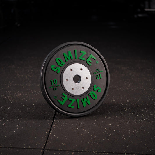 Premium Bison Black Competition Bumper Plate Set SQMIZE® V-CompBP90, 90 kg - SQMIZE Nederland