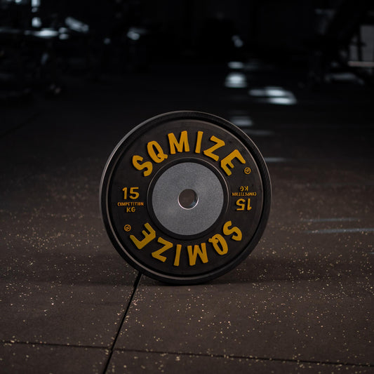 Premium Bison Black Competition Bumper Plate SQMIZE® V-CompBP15 - SQMIZE Nederland