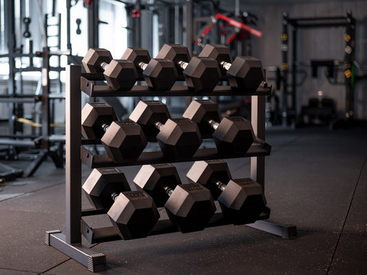 Professionele Dumbbell Opslag Rek SQMIZE® SQ220 Pro 3-Rijen - SQMIZE Nederland