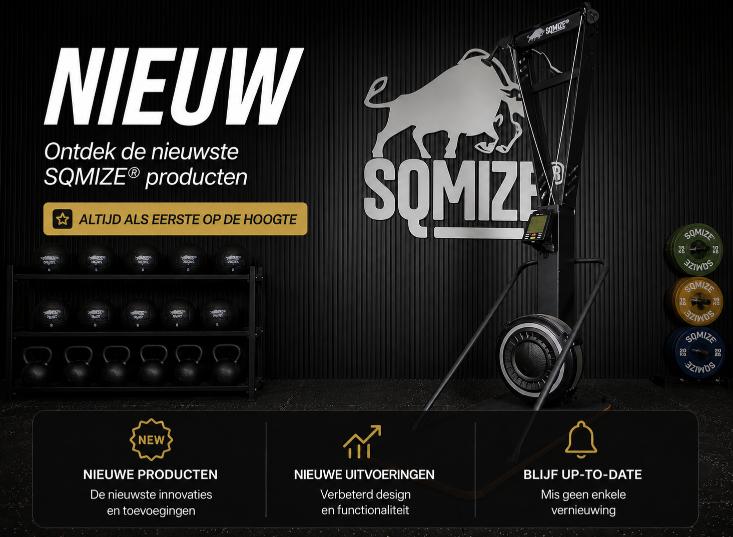 Nieuwe SQMIZE® fitnessapparatuur en producten voor kracht- en conditietraining