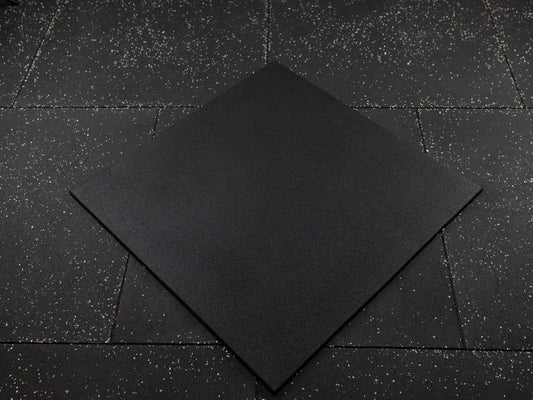 Gym Rubber Mat SQMIZE® GRMB100-25, 25 mm – volledig zwart