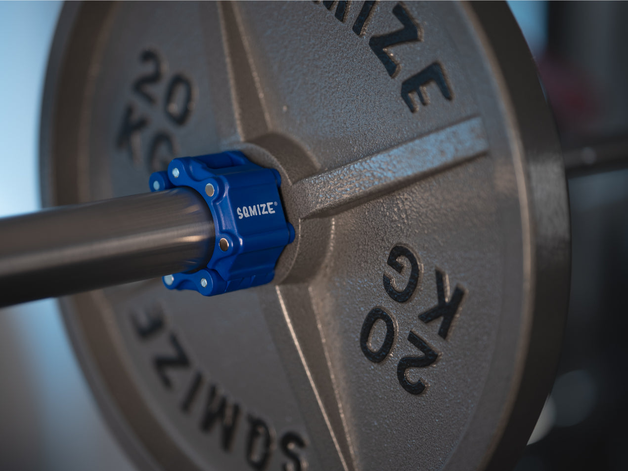 Barbell Sluiting - JAW klem - 50 mm SQMIZE® OC11 Magnetic Blue (per paar)