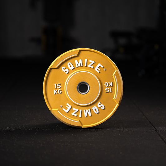 Premium Bison Colored Bumper Plate SQMIZE® V-CBP15, 15 kg