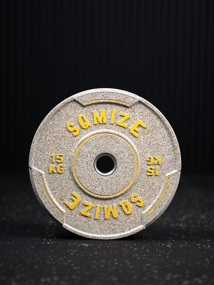 Premium Bison high-tempered bumper plate set SQMIZE® V-CRNW150