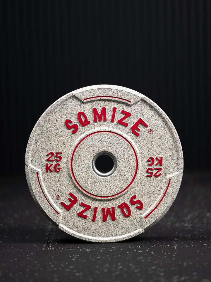 Premium Bison high-tempered bumper plate set SQMIZE® V-CRNW150