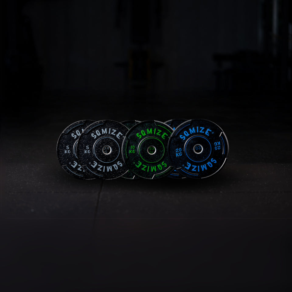 Premium bison high-tempered bumper plate set SQMIZE® V-CRBP70 – 70 kg