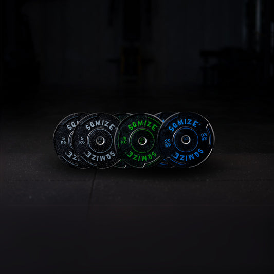 Premium bison high-tempered bumper plate set SQMIZE® V-CRBP70 – 70 kg