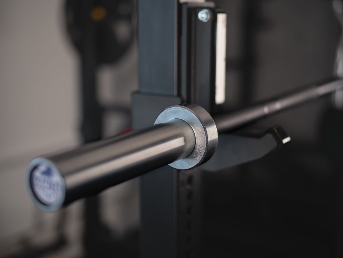 Rackable short barbell 180 cm SQMIZE® Elite Club OB70C Black Hard Chrome