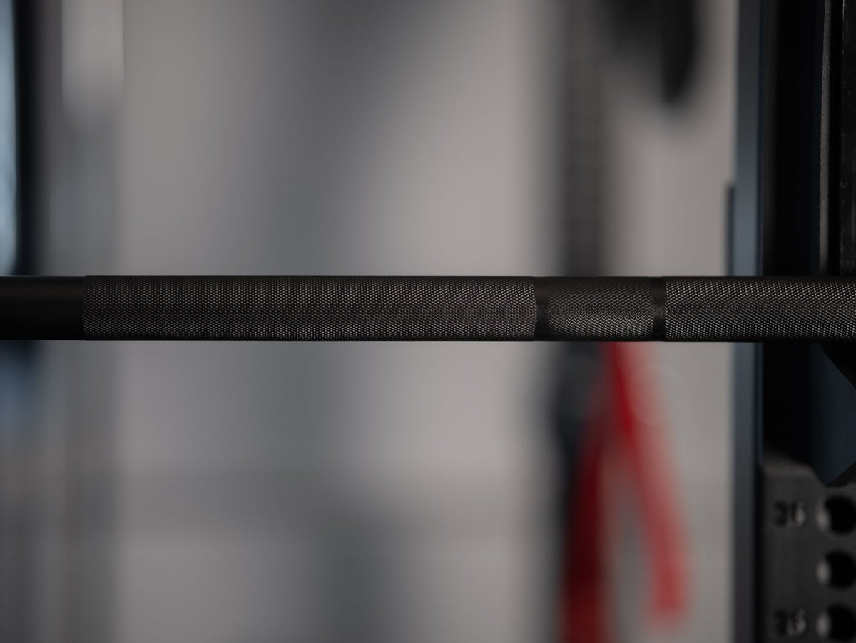 Rackable short barbell 180 cm SQMIZE® Elite Club OB70C Black Hard Chrome