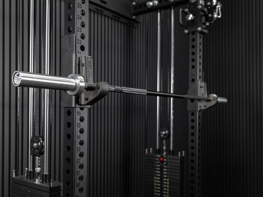 Rackable short bar SQMIZE® ELITE CLUB OB72C high capacity, titanium black(15kg)