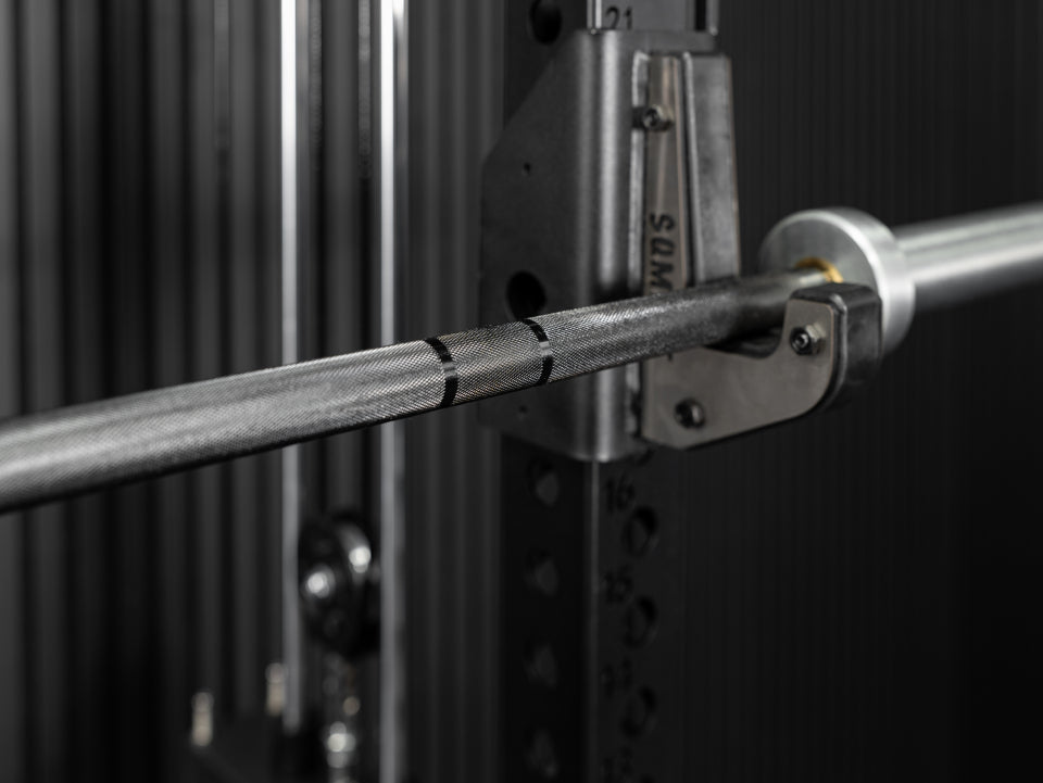 Rackable short bar SQMIZE® ELITE CLUB OB72C high capacity, titanium black(15kg)