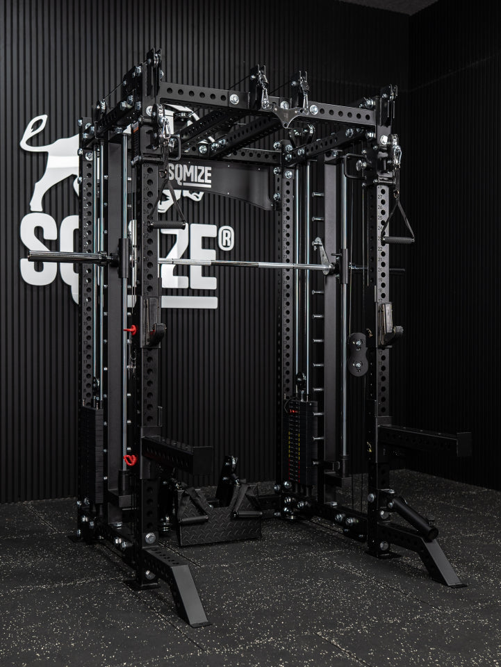 Super Tri Power Rack Gym SQMIZE® PREMIUM BISON SQ-S900RSR