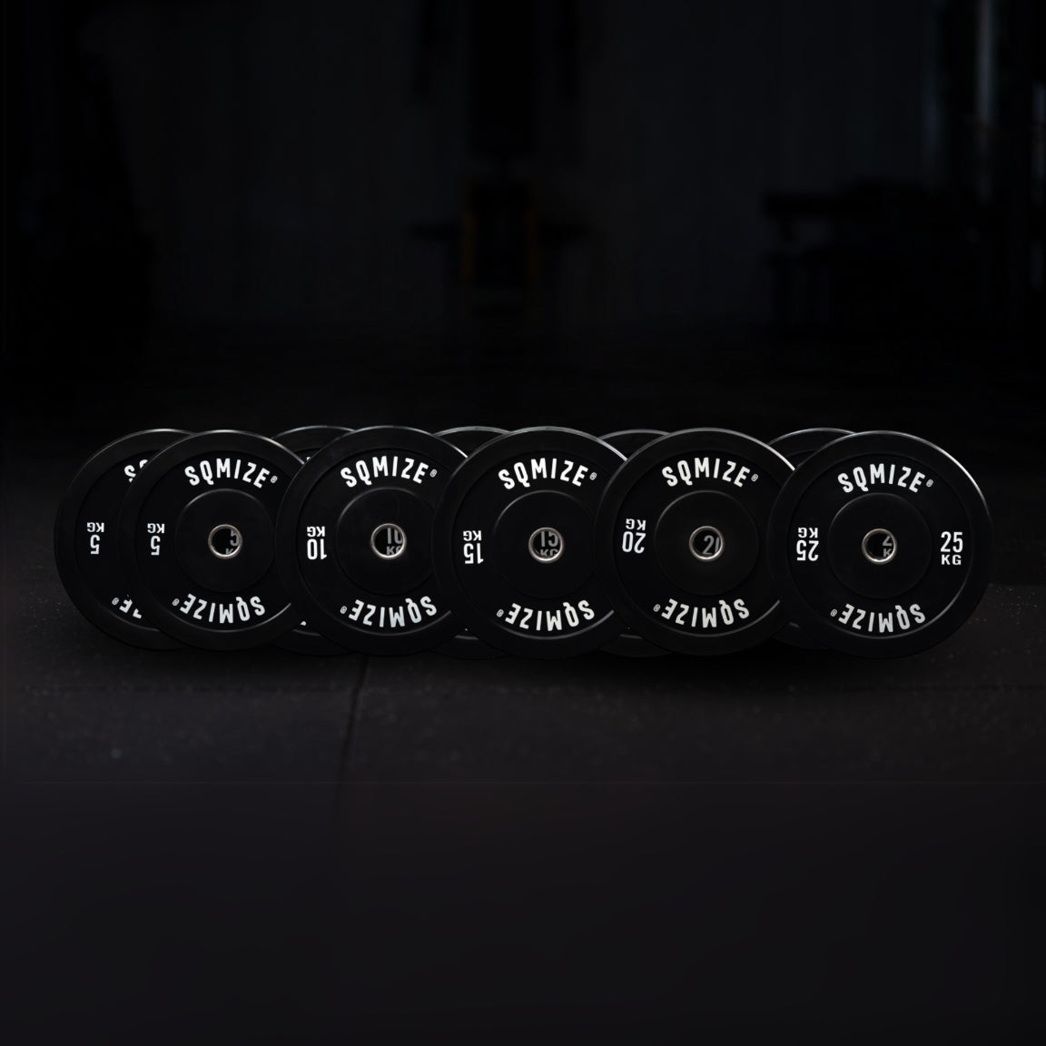 Training bumper plate set SQMIZE® BBP-XS150 , 150 kg