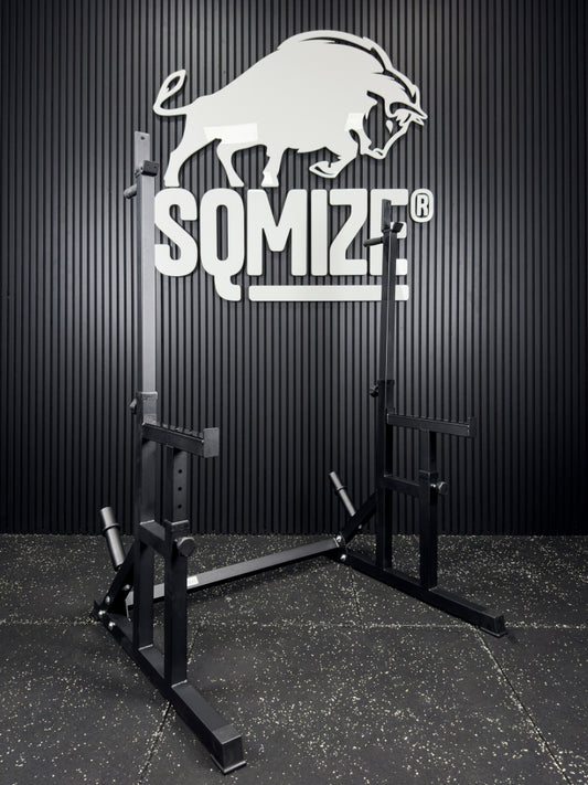Verstelbaar squat- en benchrack SQMIZE® POWER PACK SR990 – 300 kg