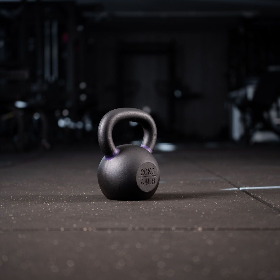 Black Kettlebell SQMIZE® BFK24 met Kleurcode Groen - 24 kg - SQMIZE Nederland