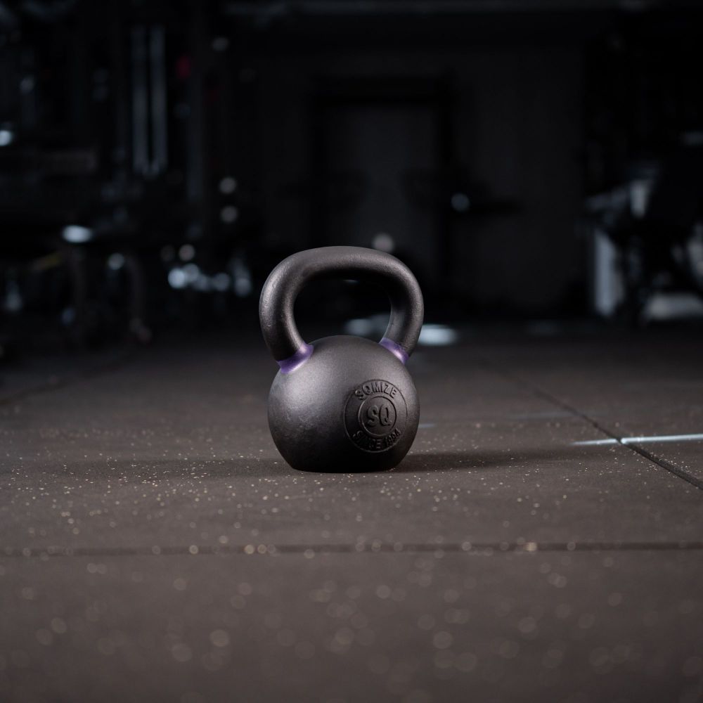 Black Kettlebell SQMIZE® BFK24 met Kleurcode Groen - 24 kg - SQMIZE Nederland