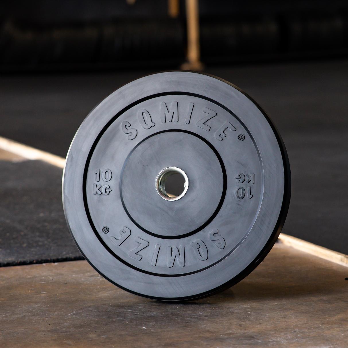 Bumper Plate Met Barbell SQMIZE® BBS150 Professional Set, 170 kg - SQMIZE Nederland