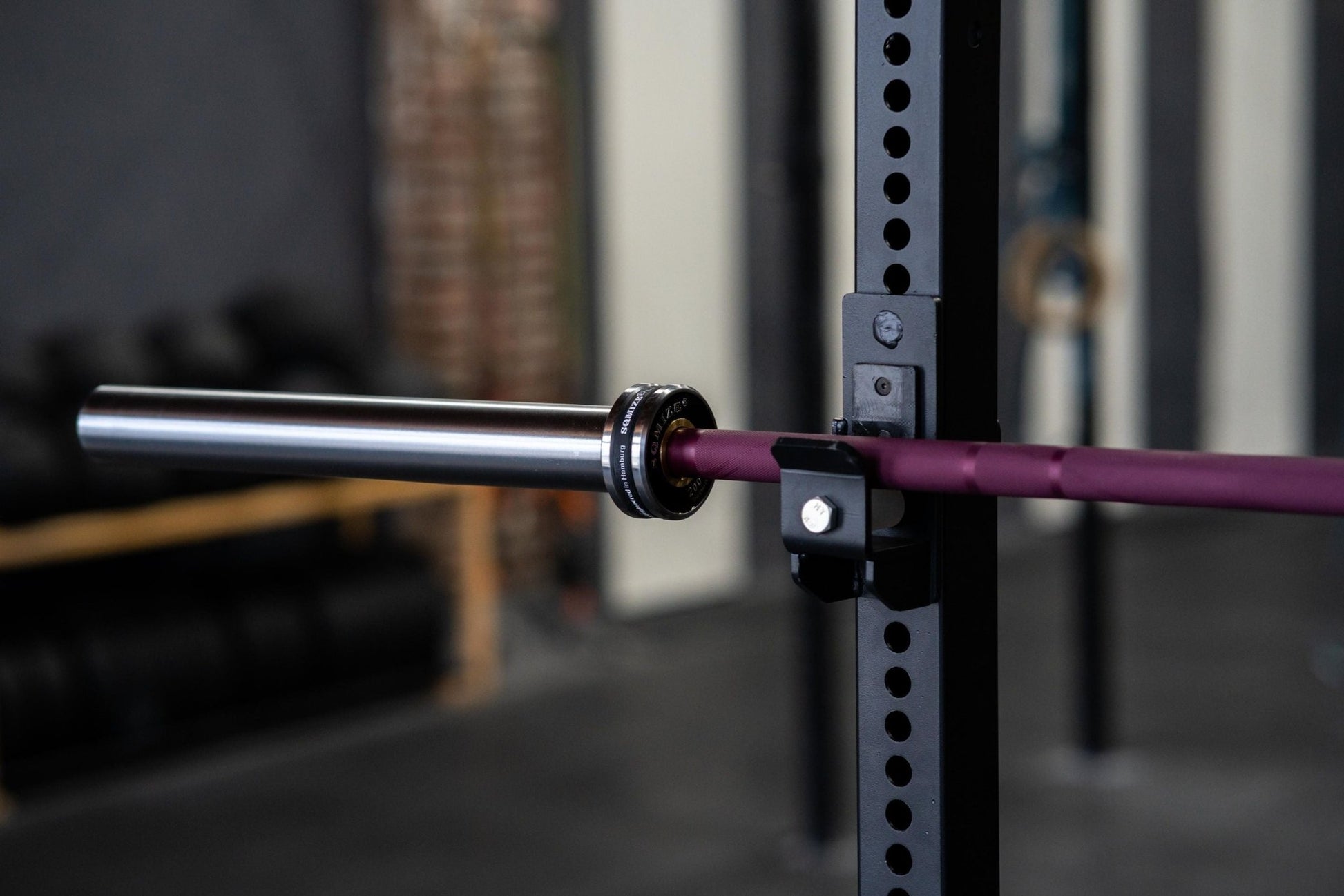 Cerakote Barbell SQMIZE® PREMIUM BISON OB86CRm-DG Black Cherry (20kg) - SQMIZE Nederland