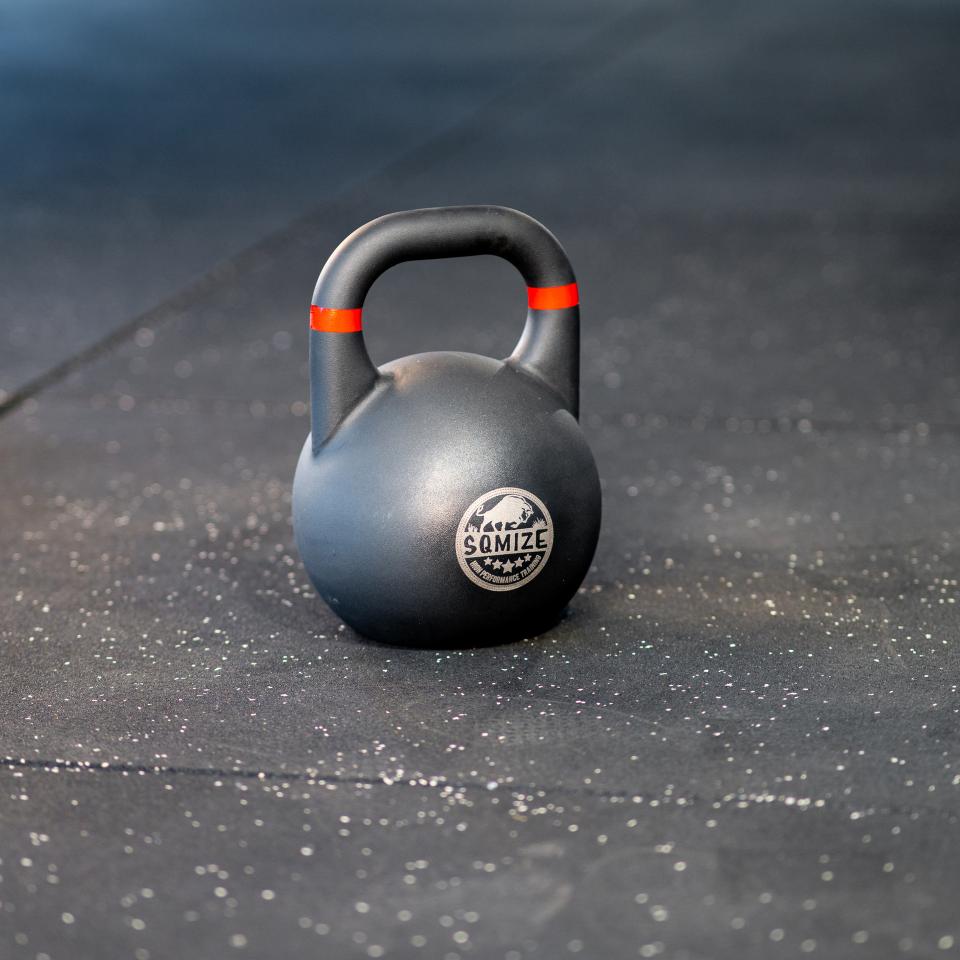 Competition Steel Kettlebell SQMIZE® CSK32, BLACK EDITION, 32 kg - SQMIZE Nederland