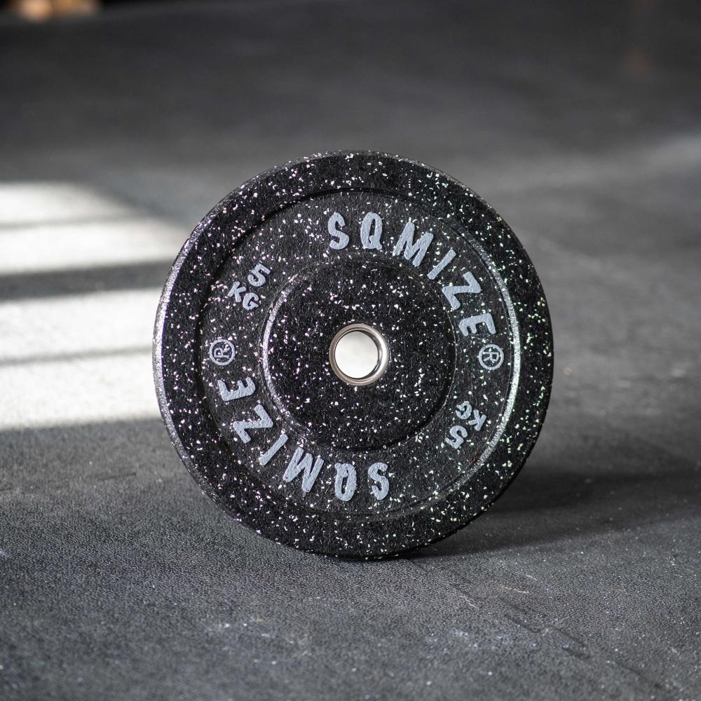 High-Tempered Bumper Plate Met Barbell SQMIZE® CRBS-C30 Starterset, 50 kg - SQMIZE Nederland