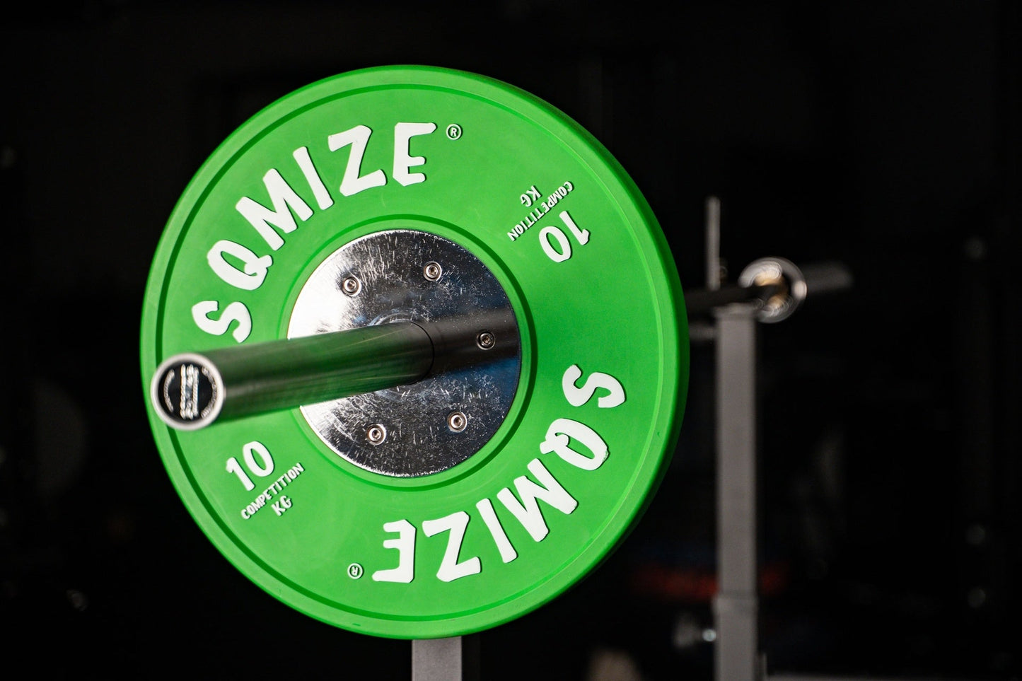 Premium Bison Competition Bumper Plate Met Barbell Set SQMIZE® CompBS90X, 110 kg - SQMIZE Nederland