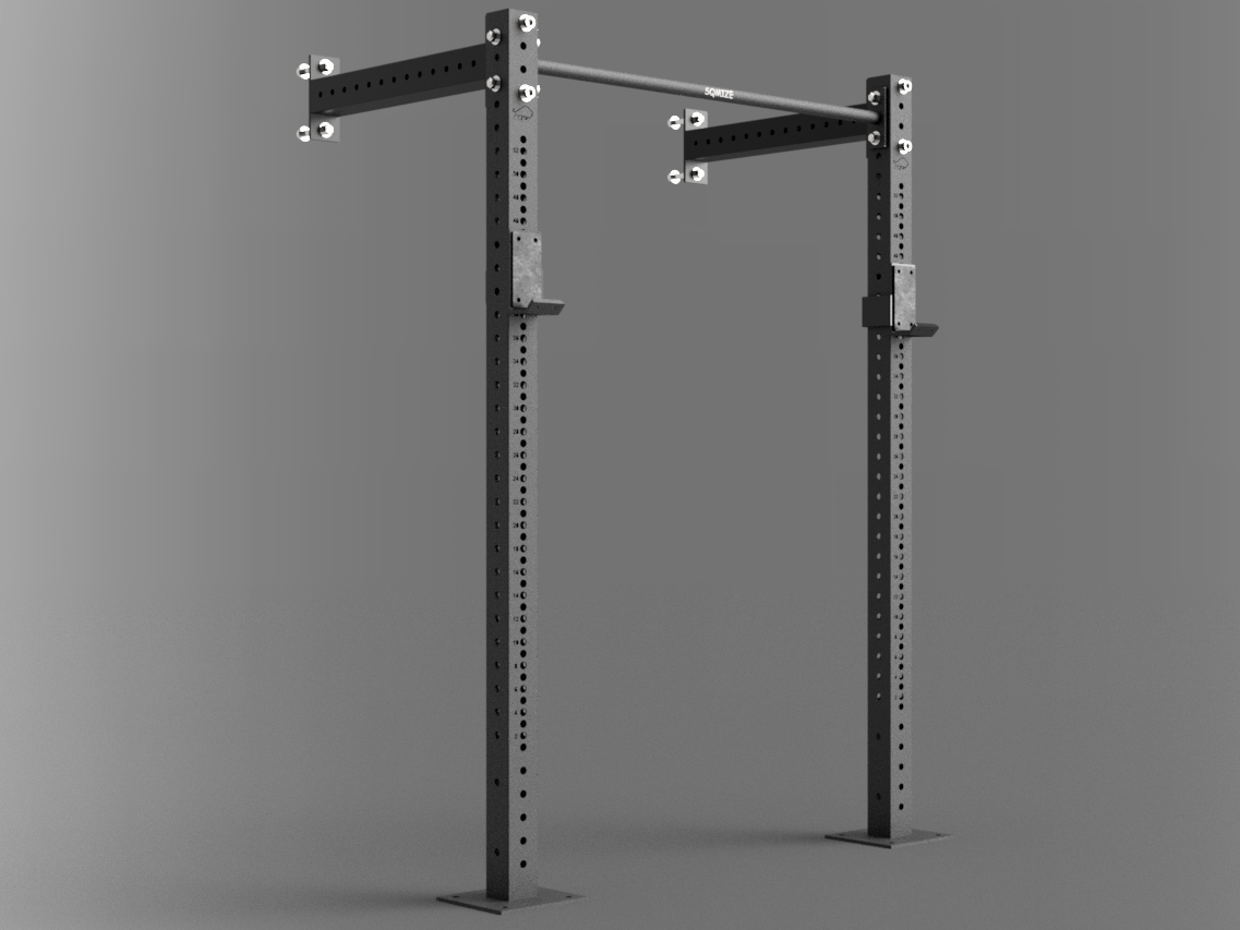 Wall-Mounted Power Rack Configurator SQMIZE® PREMIUM BISON - SQMIZE Nederland