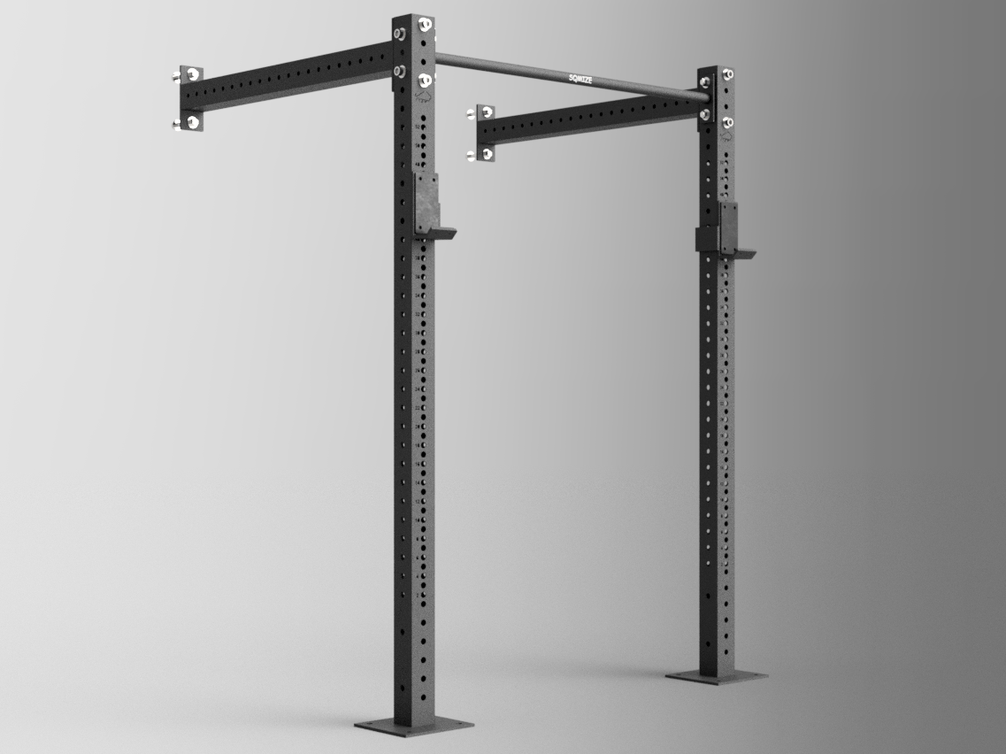 Wall-Mounted Power Rack Configurator SQMIZE® PREMIUM BISON - SQMIZE Nederland